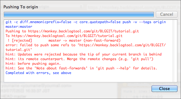 push到远程数据库