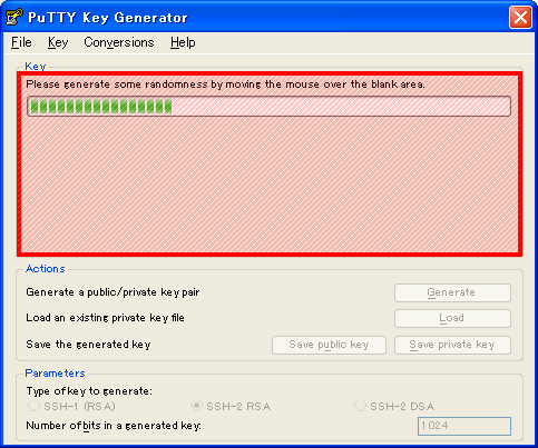 在进度条进行到最右边的位置为止,在显示为红色框框的范围内移动鼠标。